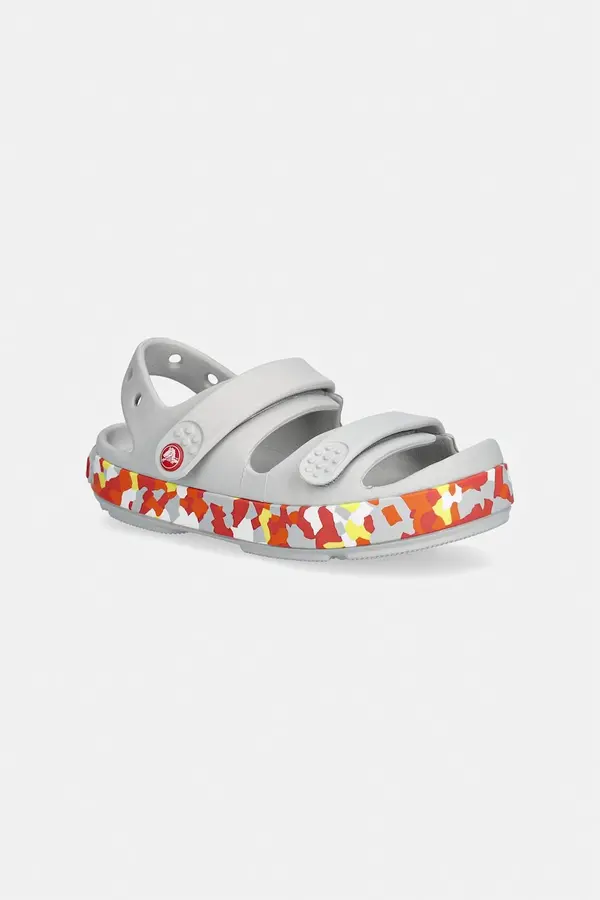 Crocs Crocs sandali otroški CROCBAND CRUISER GLOW CONFETTI BAND SANDAL K
