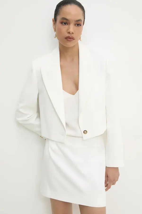 Answear.LAB Crop suknjič z ruto Answear.LAB