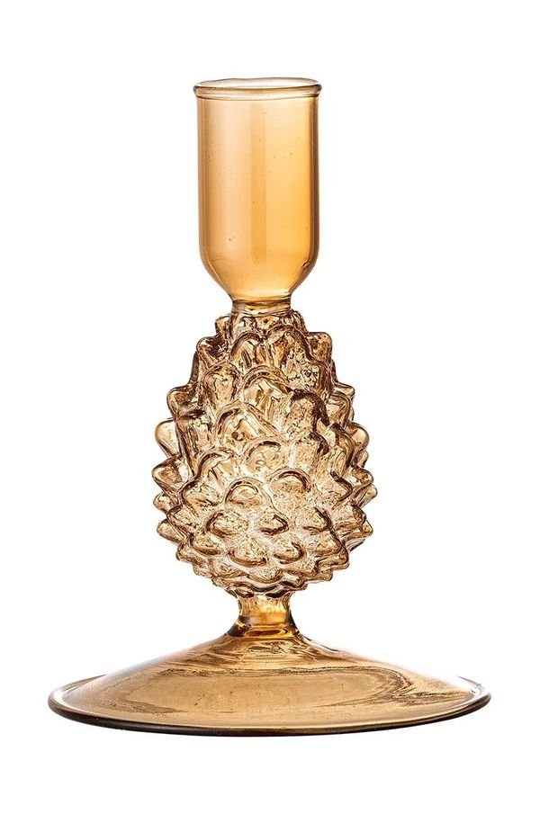 Bloomingville Dekorativen svečnik Bloomingville Jisele oranžna barva