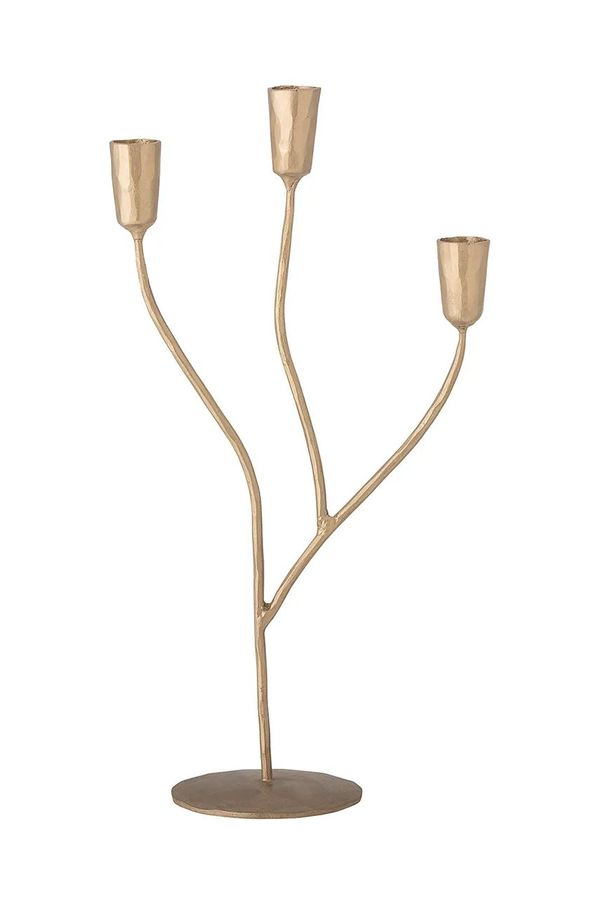 Bloomingville Dekorativen svečnik Bloomingville Lorine rumena barva