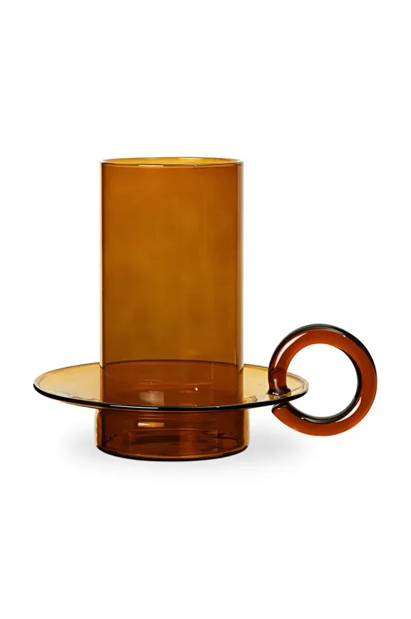 ferm LIVING Dekorativen svečnik ferm LIVING Luce rumena barva