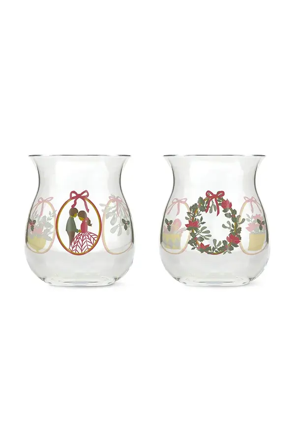 Holmegaard Dekorativen svečnik Holmegaard Holmegaard Christmas 7,5 x 7 cm 2-pack