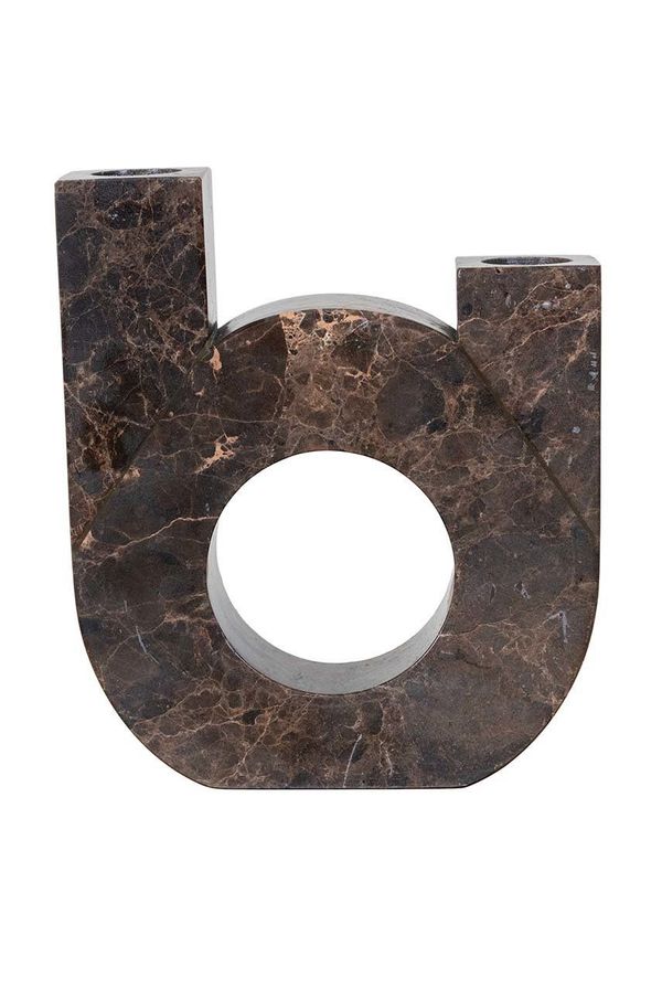 House Nordic Dekorativen svečnik House Nordic In Brown