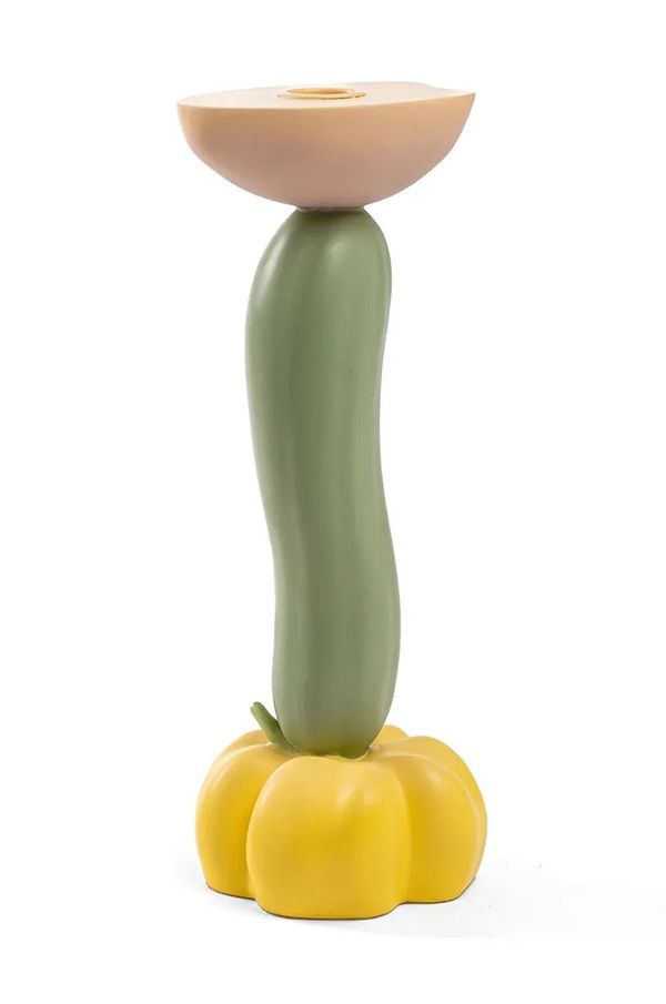 Seletti Dekorativen svečnik Seletti Vitamin Cucumber