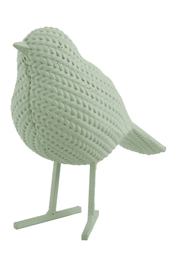 Present Time Dekorativna figura Present Time Statue Knitted Bird Small zelena barva