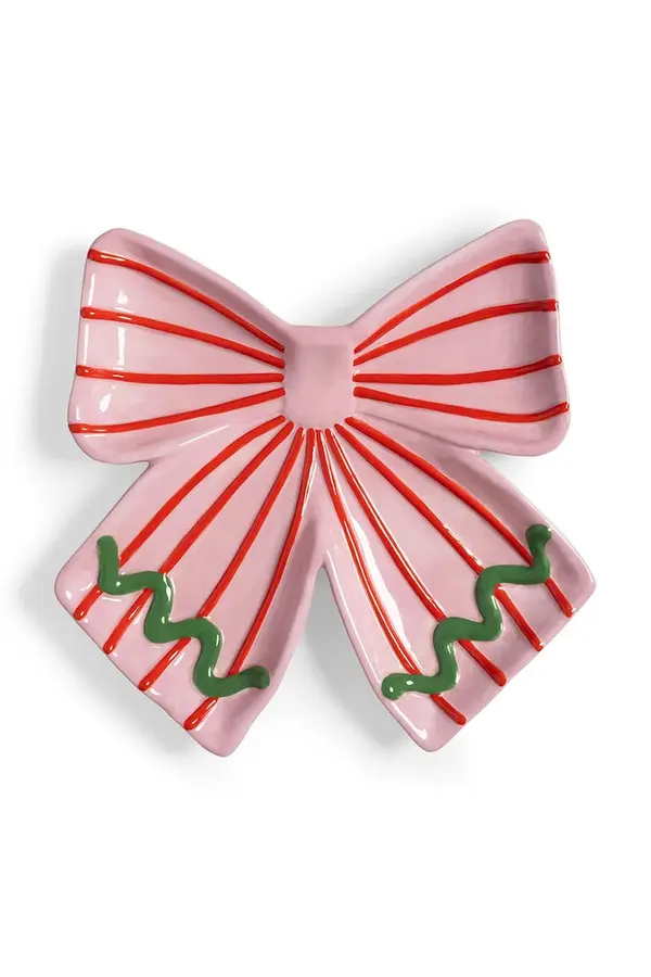 &k amsterdam Dekorativni krožnik &k amsterdam ribbon 22 x 22 x 3,5 cm