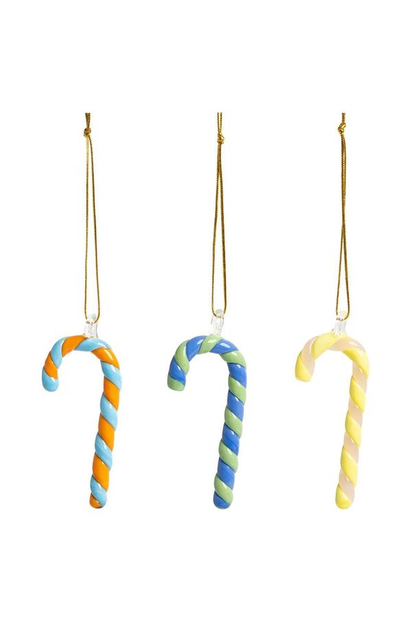 &k amsterdam Dekorativni obesek &k amsterdam candy cane 3-pack