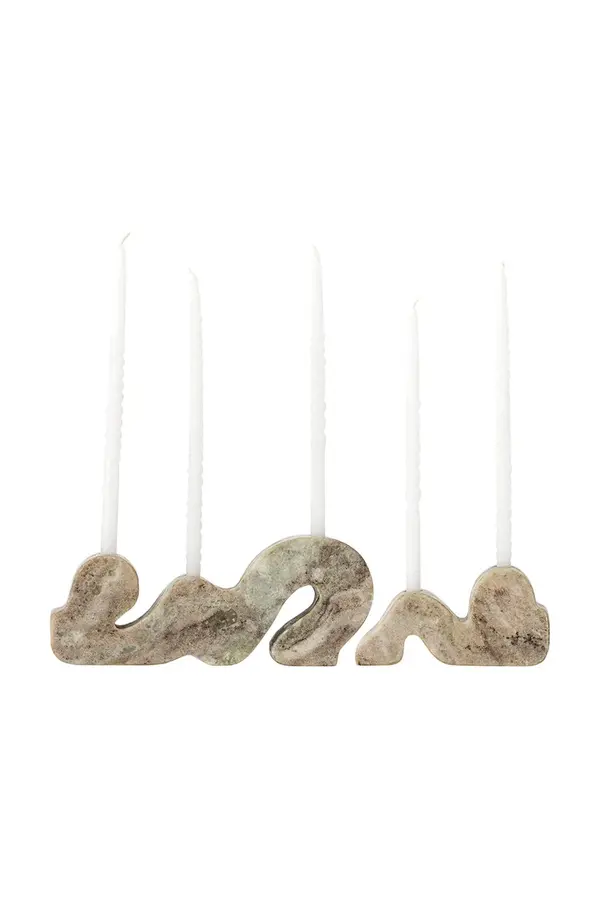 Bloomingville Dekorativni svečniki Bloomingville 25 x 4 x 10/15 x 4 x 7 cm 2-pack