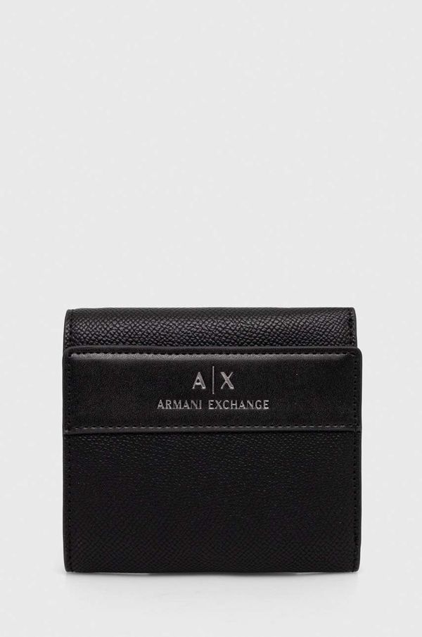 Armani Exchange Denarnica Armani Exchange ženska, črna barva, 948530 4R755