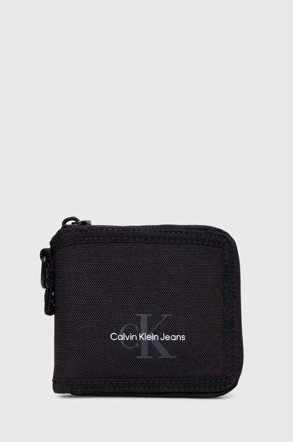 Calvin Klein Jeans Denarnica Calvin Klein Jeans moški, črna barva