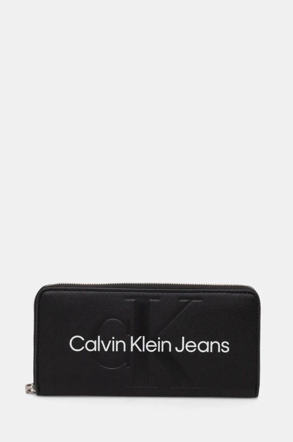 Calvin Klein Jeans Denarnica Calvin Klein Jeans ženski, črna barva