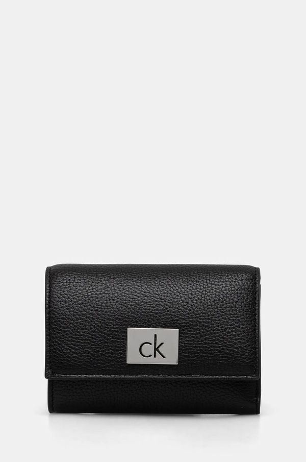 Calvin Klein Denarnica Calvin Klein ženska, črna barva, K60K612834