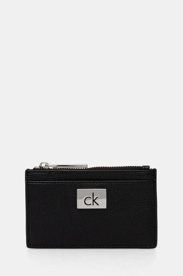 Calvin Klein Denarnica Calvin Klein ženska, črna barva, K60K612837