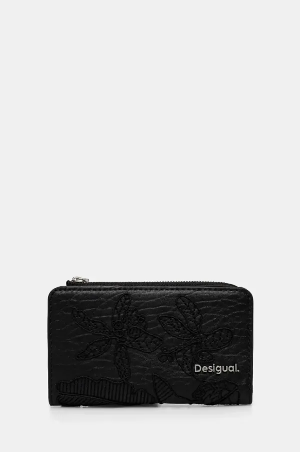 Desigual Denarnica Desigual JOLIE EMMA 2.0 ženska, črna barva, 25SAYP52