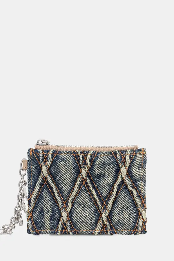 Diesel Denarnica Diesel CHARM-D CARD HOLDER WITH CHAIN