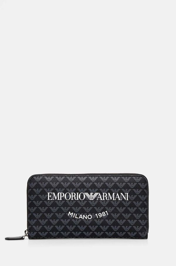 Emporio Armani Denarnica Emporio Armani ženska, črna barva, Y3H168 YWS0E