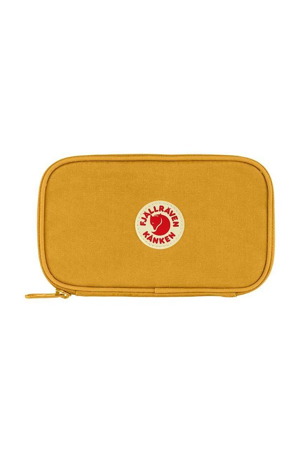 Fjallraven Denarnica Fjallraven Kanken Travel Wallet rumena barva, F23781