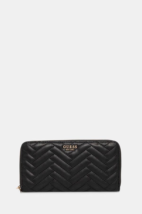 Guess Denarnica Guess ANNING ženska, črna barva, SWQG95 08146