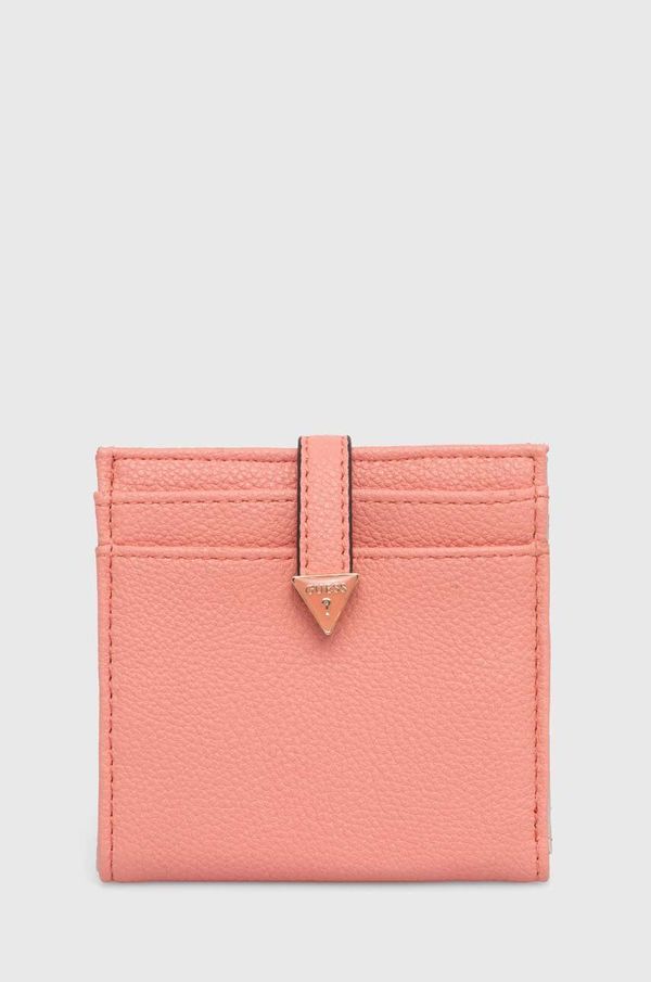 Guess Denarnica Guess LAUREL ženska, oranžna barva, SWBG85 00520