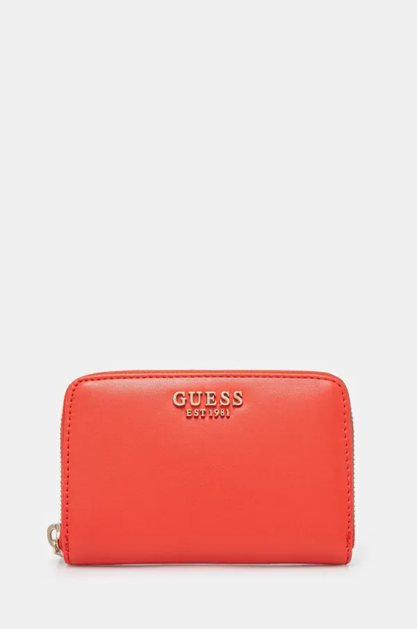 Guess Denarnica Guess LAUREL ženska, oranžna barva, SWVC85 00140