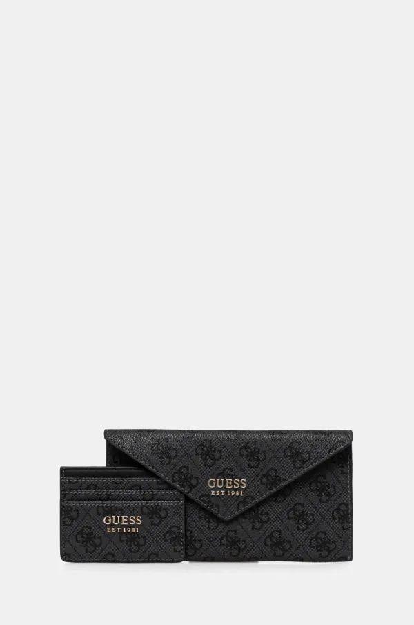 Guess Denarnica in etui za kartice Guess ORLINA ženski, siva barva, TWX953 10610