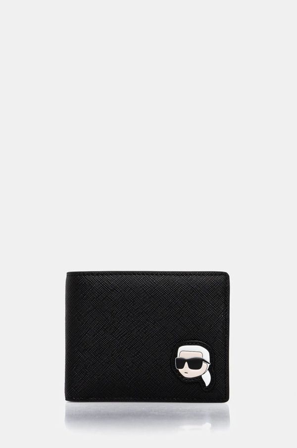 Karl Lagerfeld Denarnica Karl Lagerfeld moška, črna barva, A1M32020