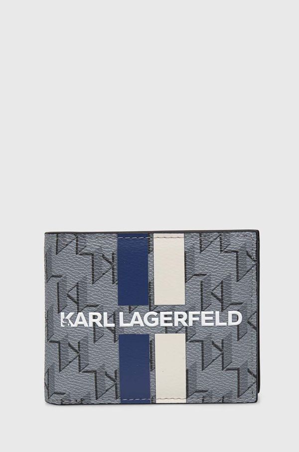 Karl Lagerfeld Denarnica Karl Lagerfeld moški, siva barva