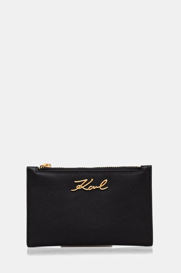 Karl Lagerfeld Denarnica Karl Lagerfeld ženska, črna barva, A1W32104