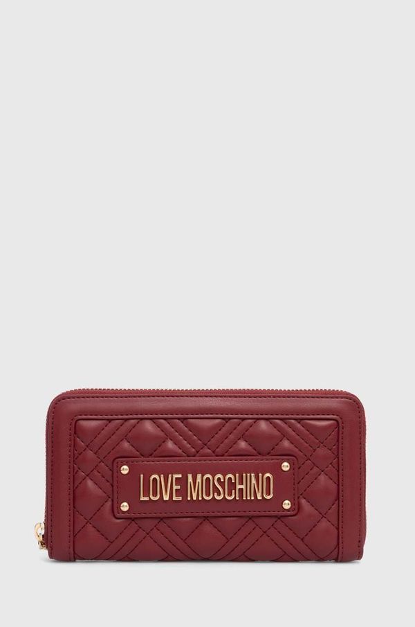 Love Moschino Denarnica Love Moschino ženska, bordo barva, JC5600PP1LLA0000