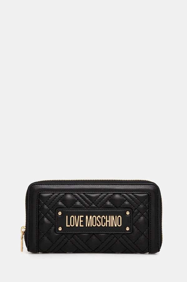 Love Moschino Denarnica Love Moschino ženska, črna barva, JC5600PP0L