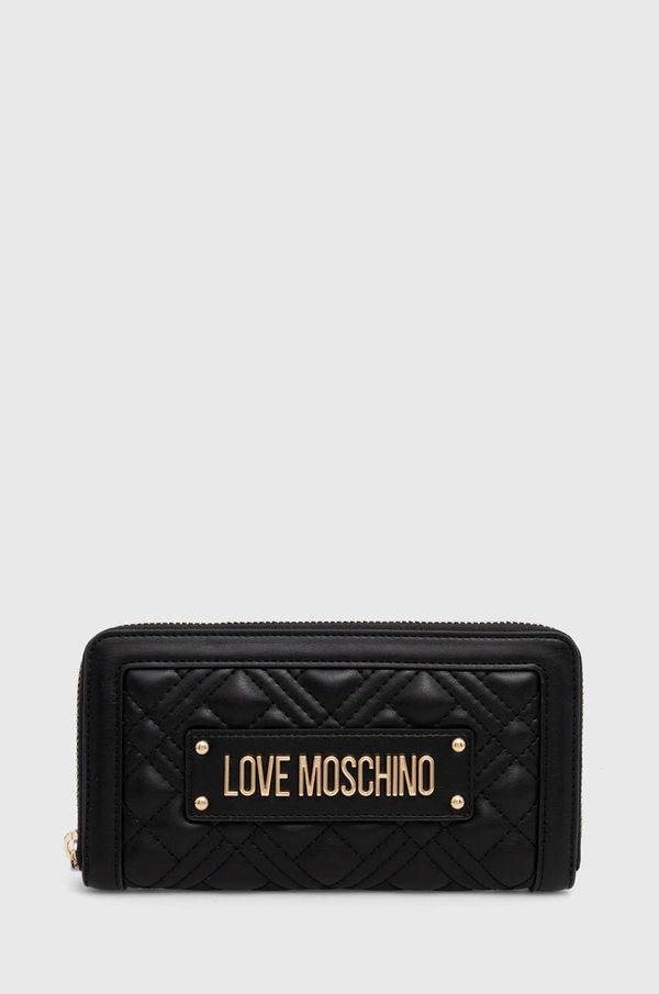 Love Moschino Denarnica Love Moschino ženska, črna barva, JC5600PP1LLA0000
