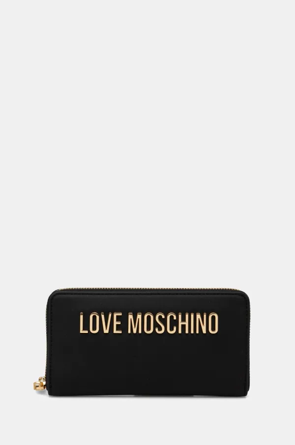 Love Moschino Denarnica Love Moschino ženska, črna barva, JC5611PP1