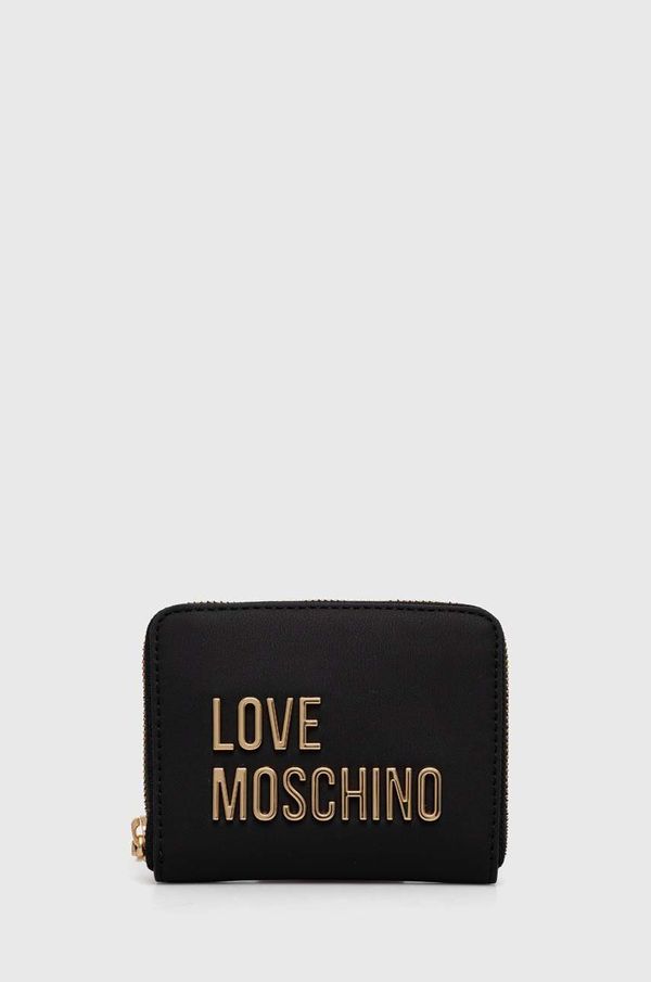 Love Moschino Denarnica Love Moschino ženska, črna barva, JC5613PP1LKD0000