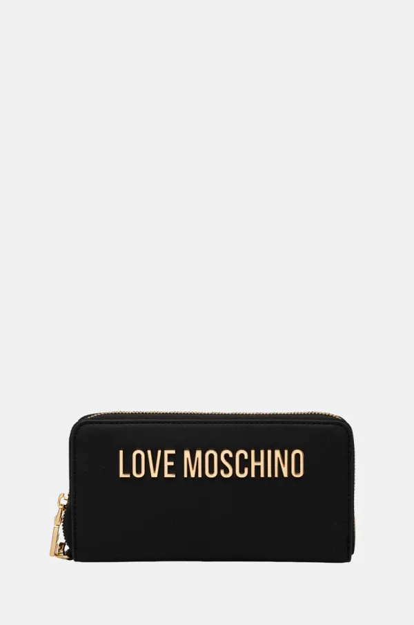 Love Moschino Denarnica Love Moschino ženska, črna barva, JC5620PP1