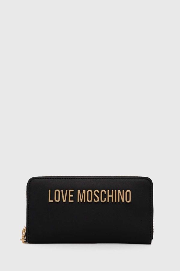 Love Moschino Denarnica Love Moschino ženska, črna barva, JC5620PP1LKD0000