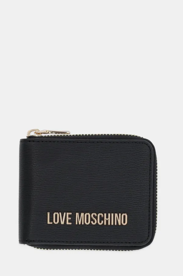 Love Moschino Denarnica Love Moschino ženska, črna barva, JC5639PP1