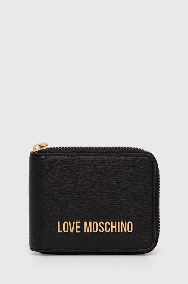 Love Moschino Denarnica Love Moschino ženska, črna barva, JC5639PP1LLD0000