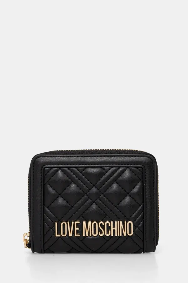 Love Moschino Denarnica Love Moschino ženska, črna barva, JC5710PP1