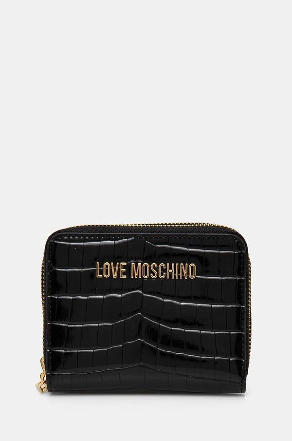 Love Moschino Denarnica Love Moschino ženska, črna barva, JC5724PP0L