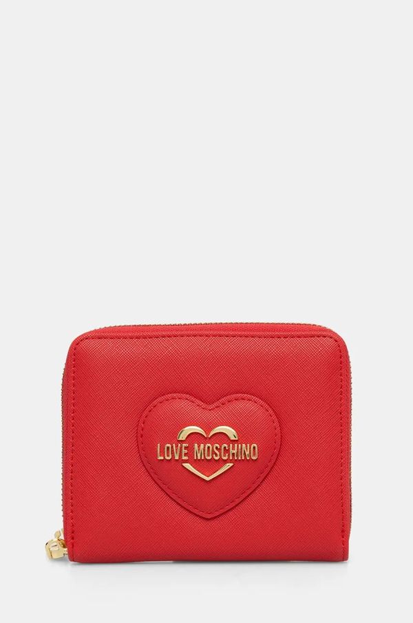 Love Moschino Denarnica Love Moschino ženska, rdeča barva, JC5733PP0L