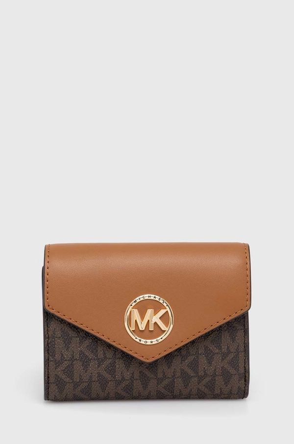 MICHAEL Michael Kors Denarnica MICHAEL Michael Kors ženska, rjava barva, 32S1GNME6B