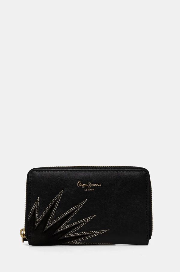 Pepe Jeans Denarnica Pepe Jeans EDEN WALLET ženska, črna barva, PL070259