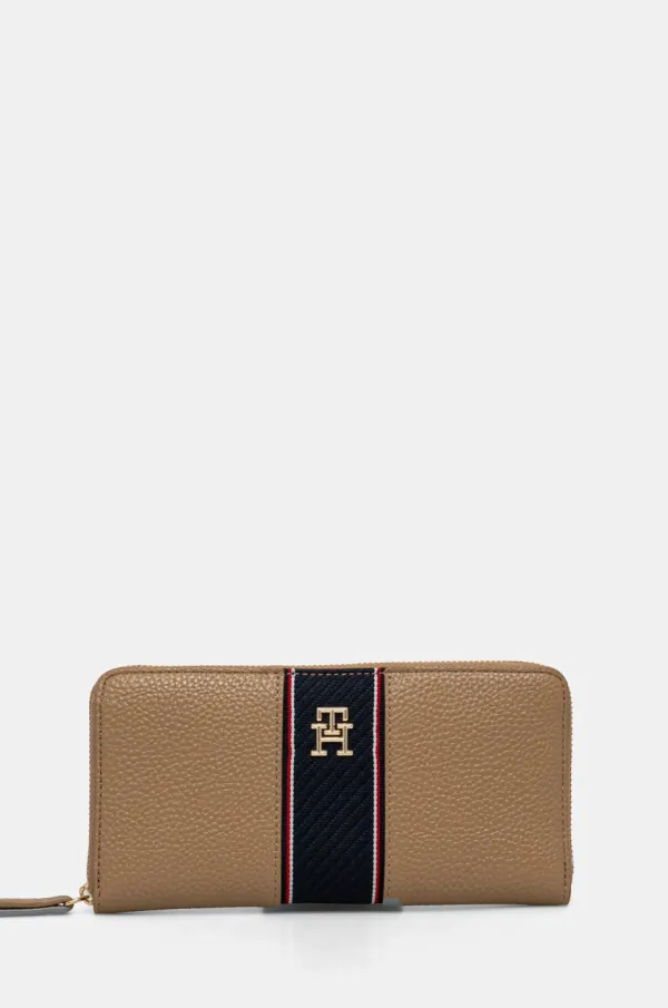 Tommy Hilfiger Denarnica Tommy Hilfiger ženska, bež barva, AW0AW16921