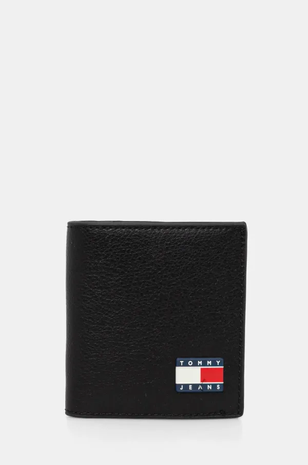 Tommy Jeans Denarnica Tommy Jeans moška, črna barva, AM0AM13372