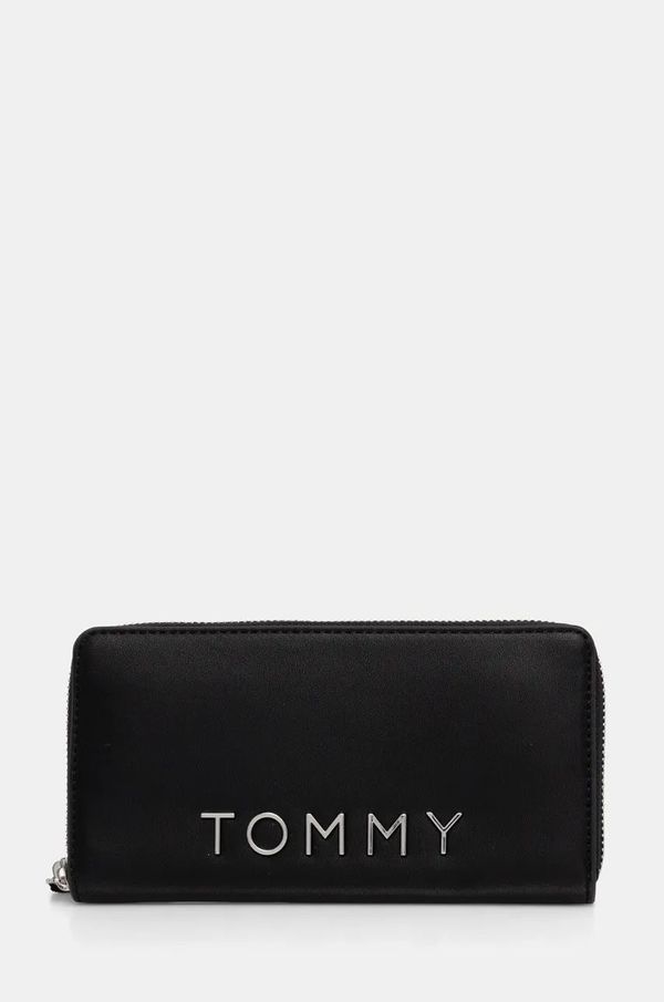 Tommy Jeans Denarnica Tommy Jeans ženska, črna barva, AW0AW16485