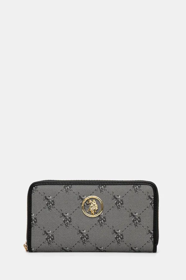 U.S. Polo Assn. Denarnica U.S. Polo Assn. HAMPTON ženska, črna barva, WIUHD6225WVP