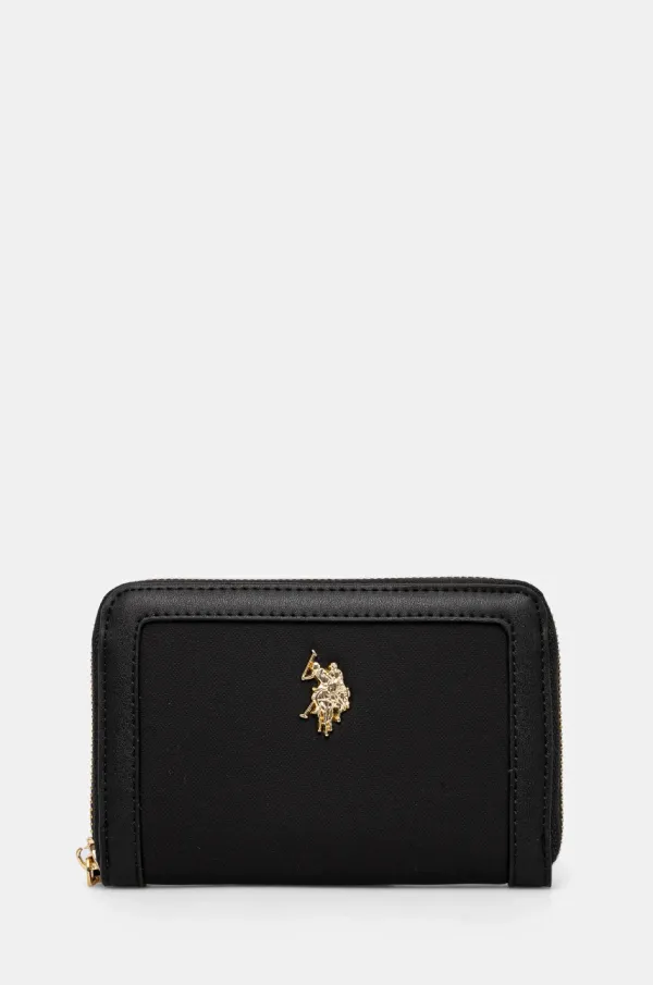 U.S. Polo Assn. Denarnica U.S. Polo Assn. HOUSTON ženska, črna barva, WEUHU6385WIP