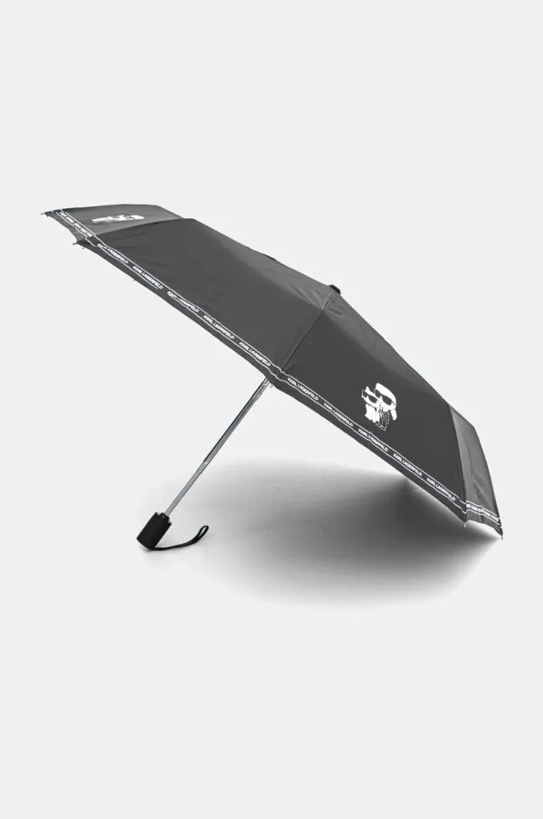 Karl Lagerfeld Dežnik Karl Lagerfeld črna barva