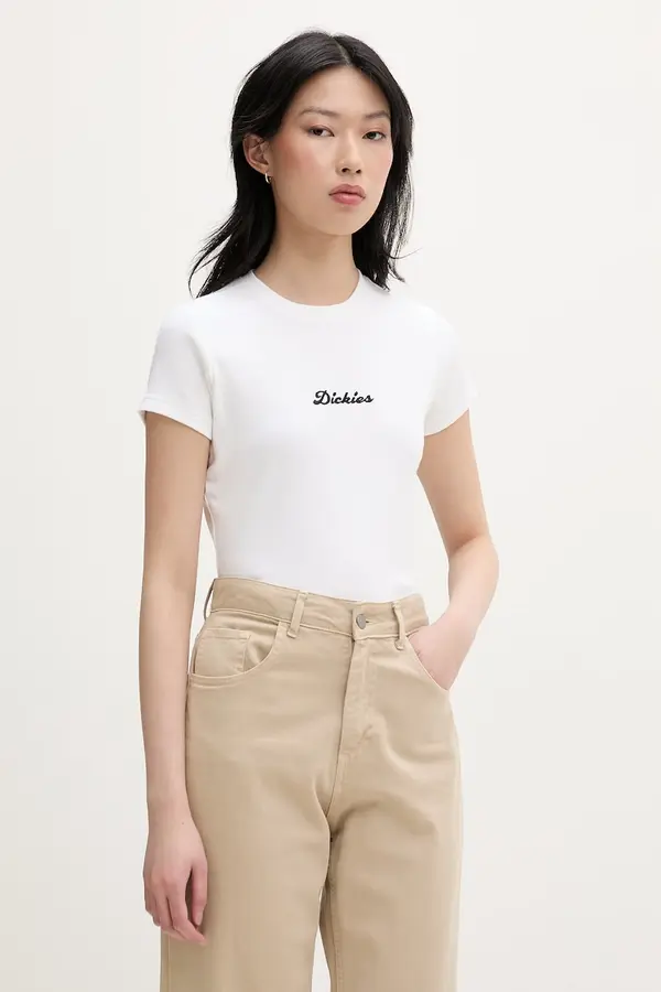 Dickies Dickies kratka majica ženska bombažna z elastanom