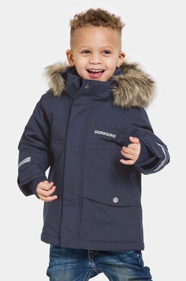 Didriksons Didriksons BJÄRVEN KIDS PARKA mornarsko modra barva, 505470